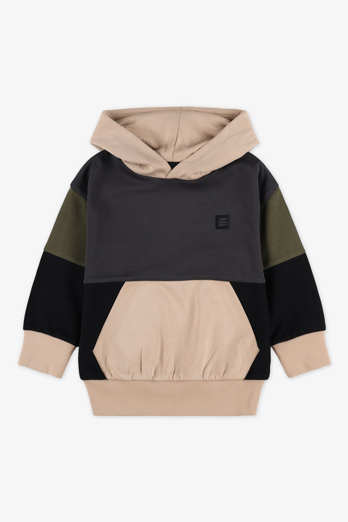 Chandail ouaté color block - Enfant garçon && CHARBON