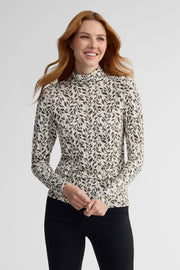 Chandail léger col roulé - Femme && KAKI/MULTI