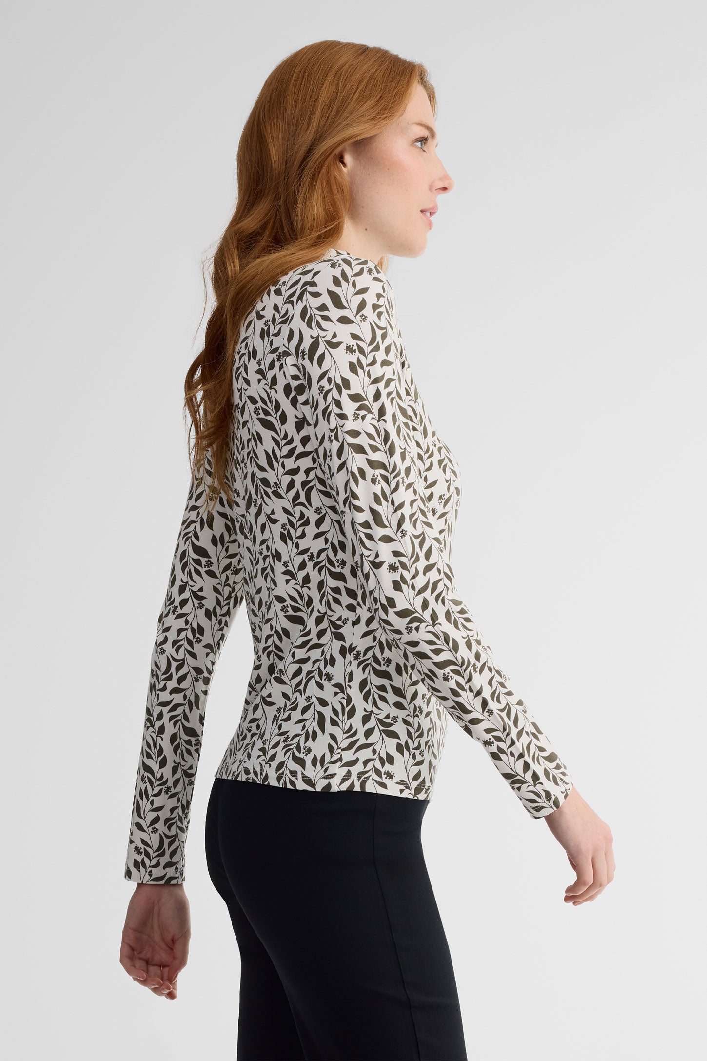 Chandail léger col roulé - Femme && KAKI/MULTI
