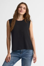 Camisole col rond - Femme && NOIR