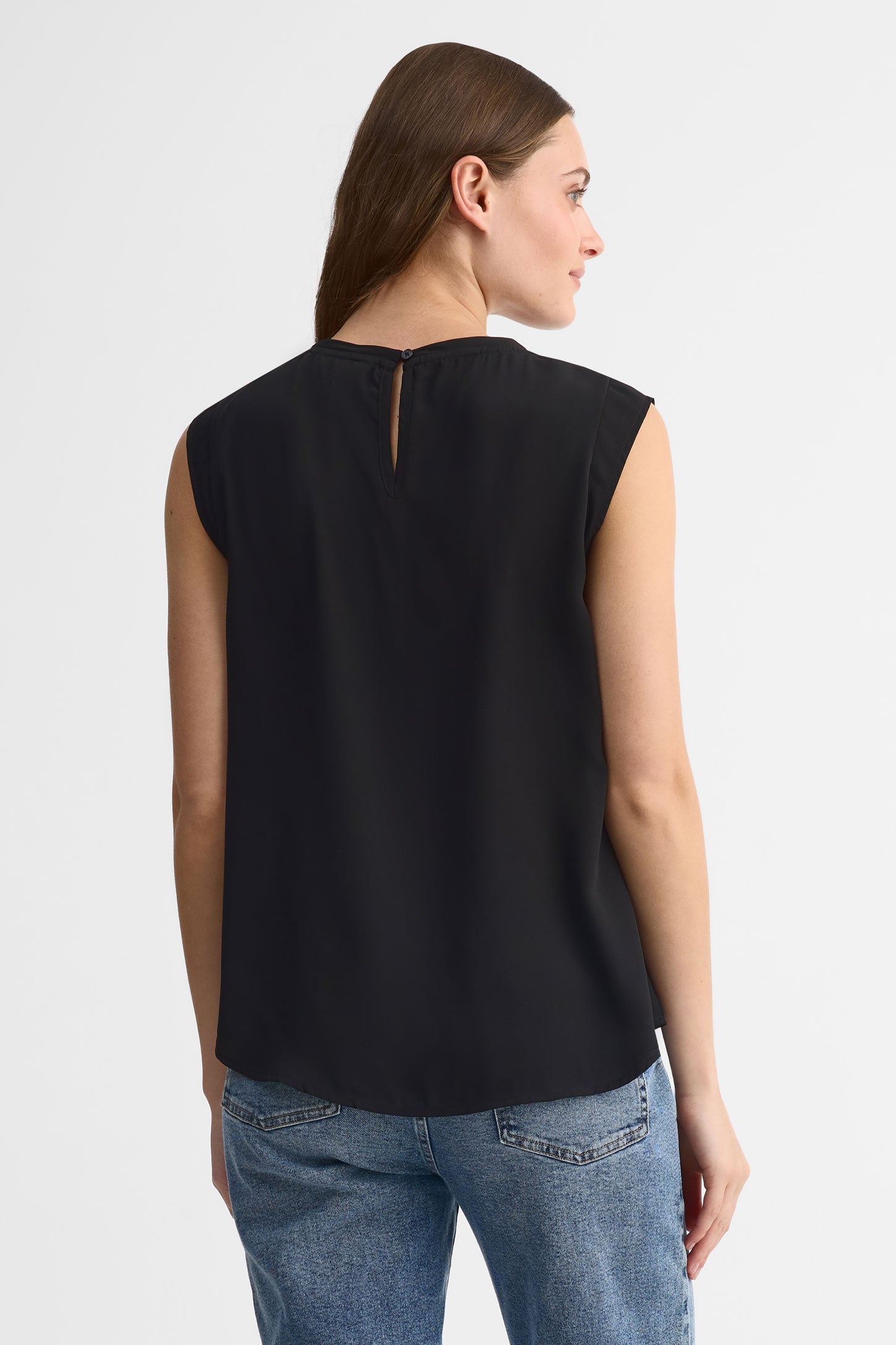 Camisole col rond - Femme && NOIR