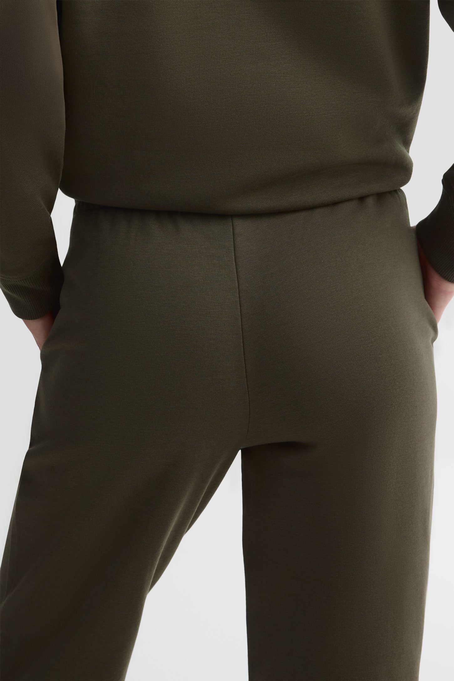 Pantalon jogger coton ouaté - Femme
 && KAKI