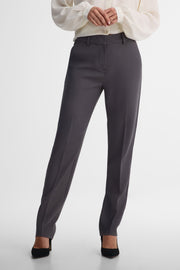 Pantalon jambe droite - Femme && CHARBON