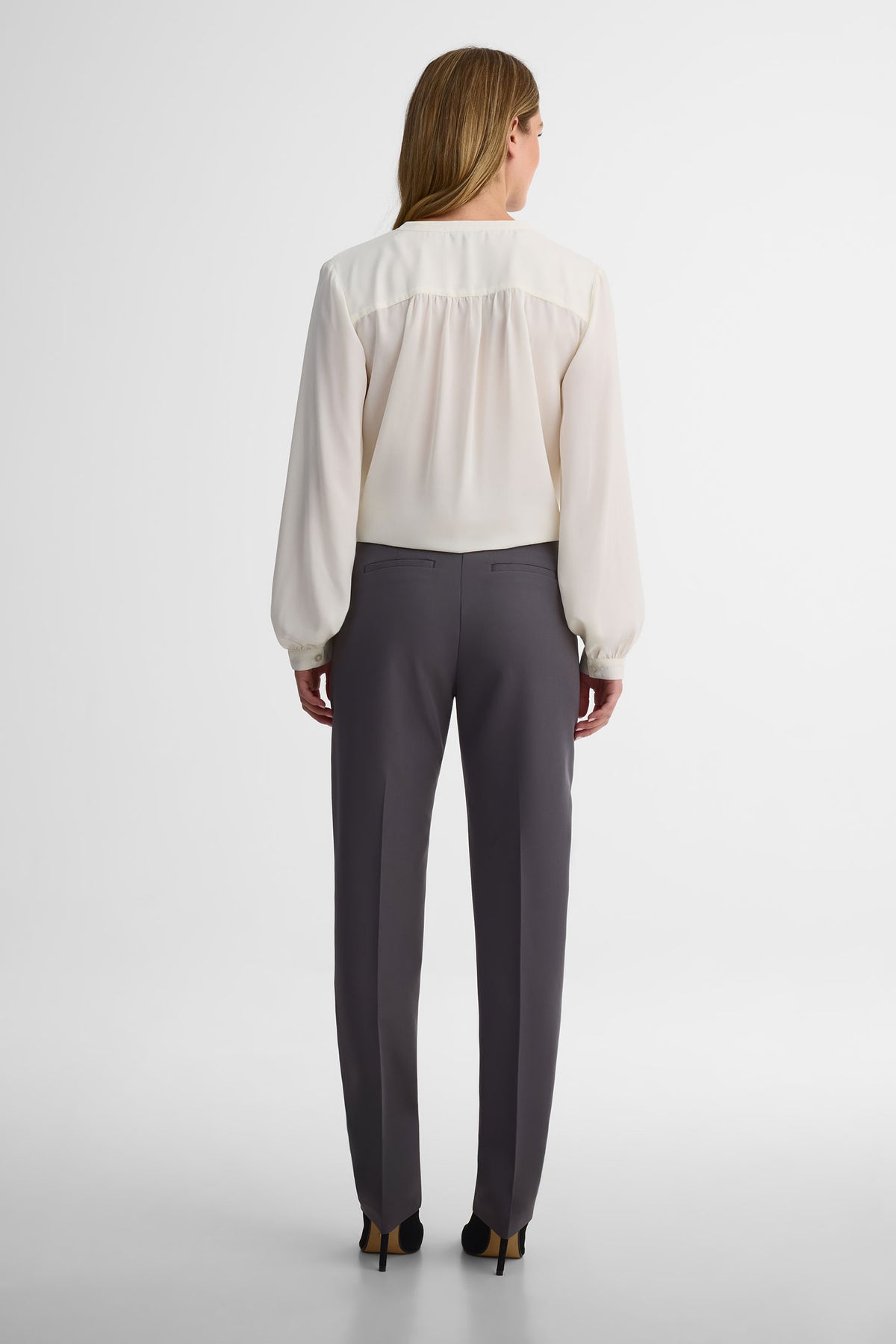 Pantalon jambe droite - Femme && CHARBON