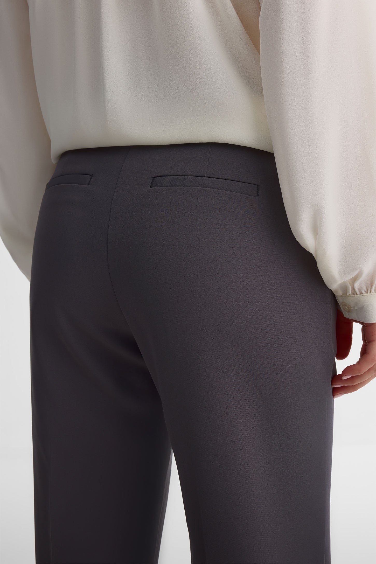 Pantalon jambe droite - Femme && CHARBON