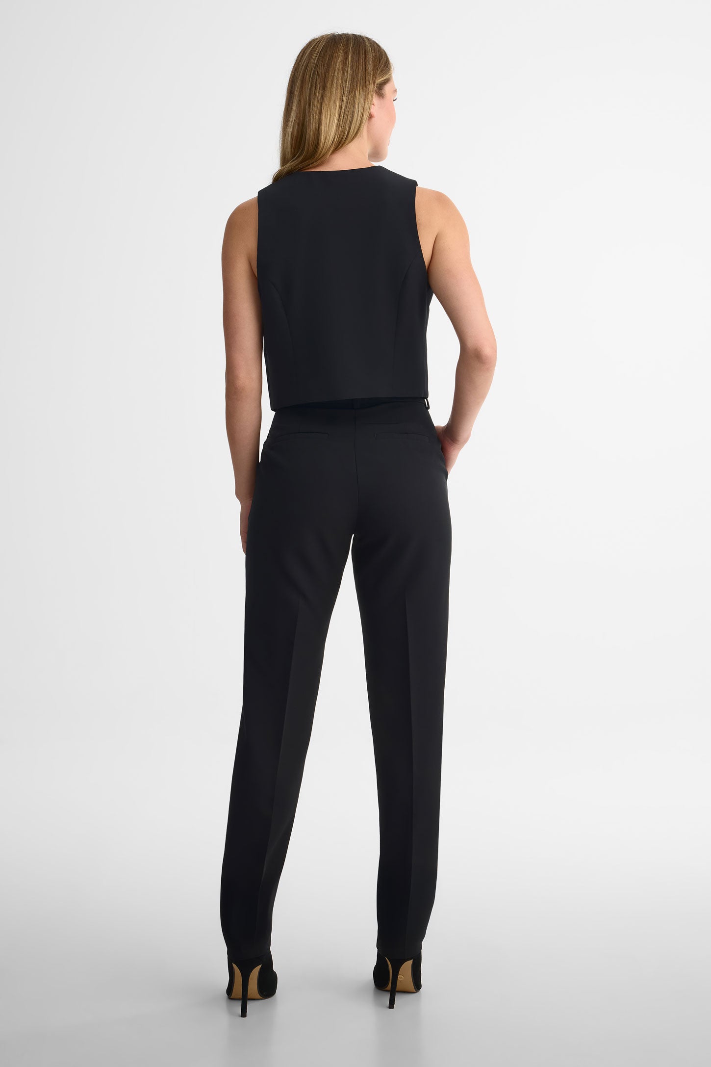 Pantalon jambe droite - Femme && NOIR