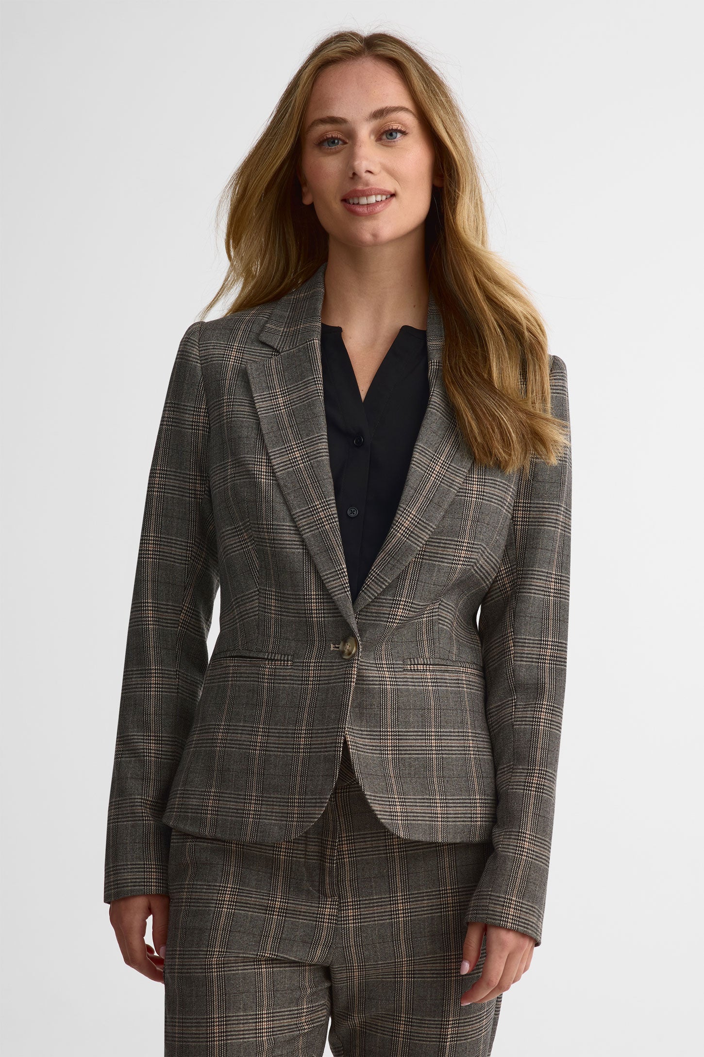 Classic fit lined blazer - Women
 && BEIGE/MULTI