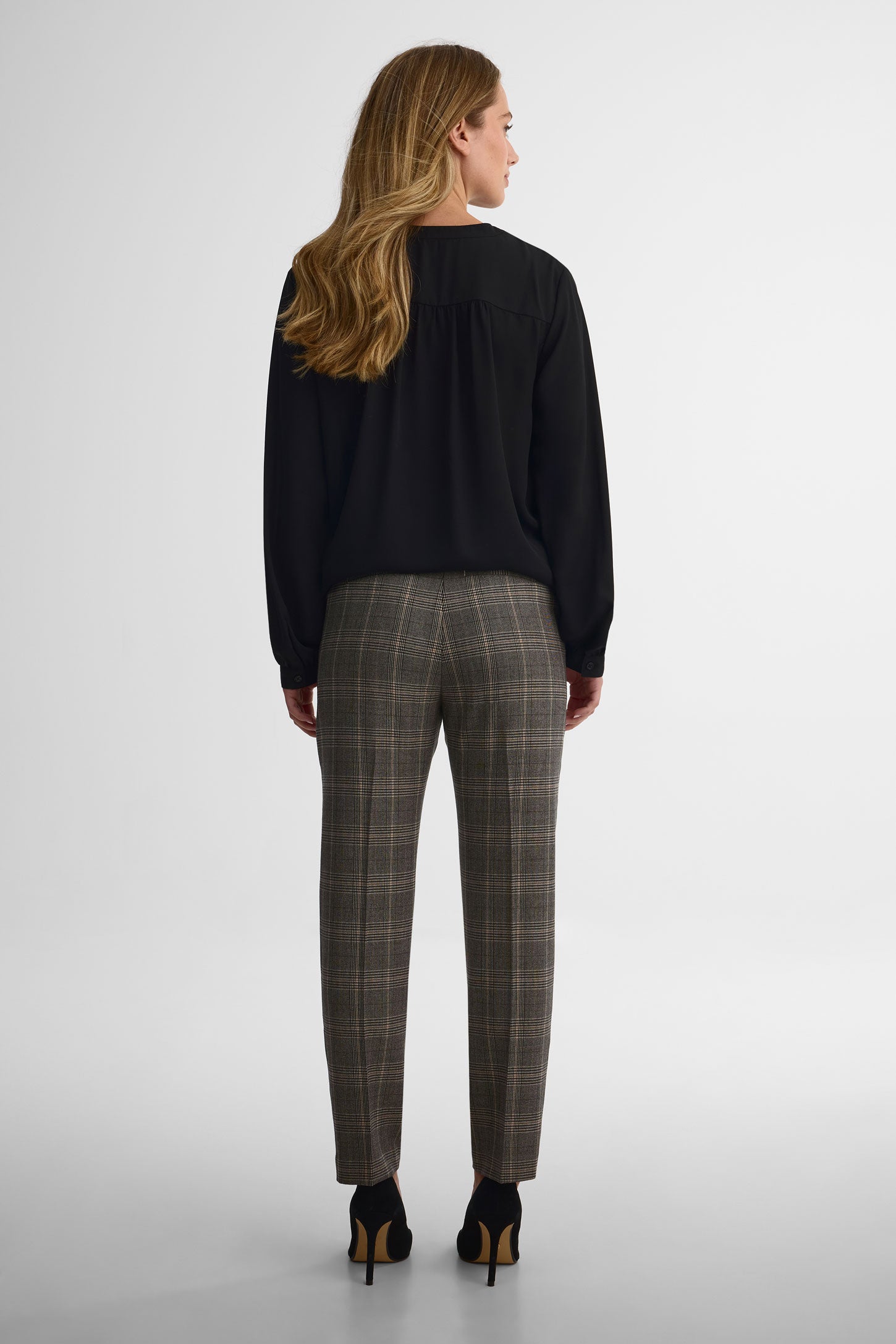 Pantalon jambe fuselée - Femme && BEIGE/MULTI