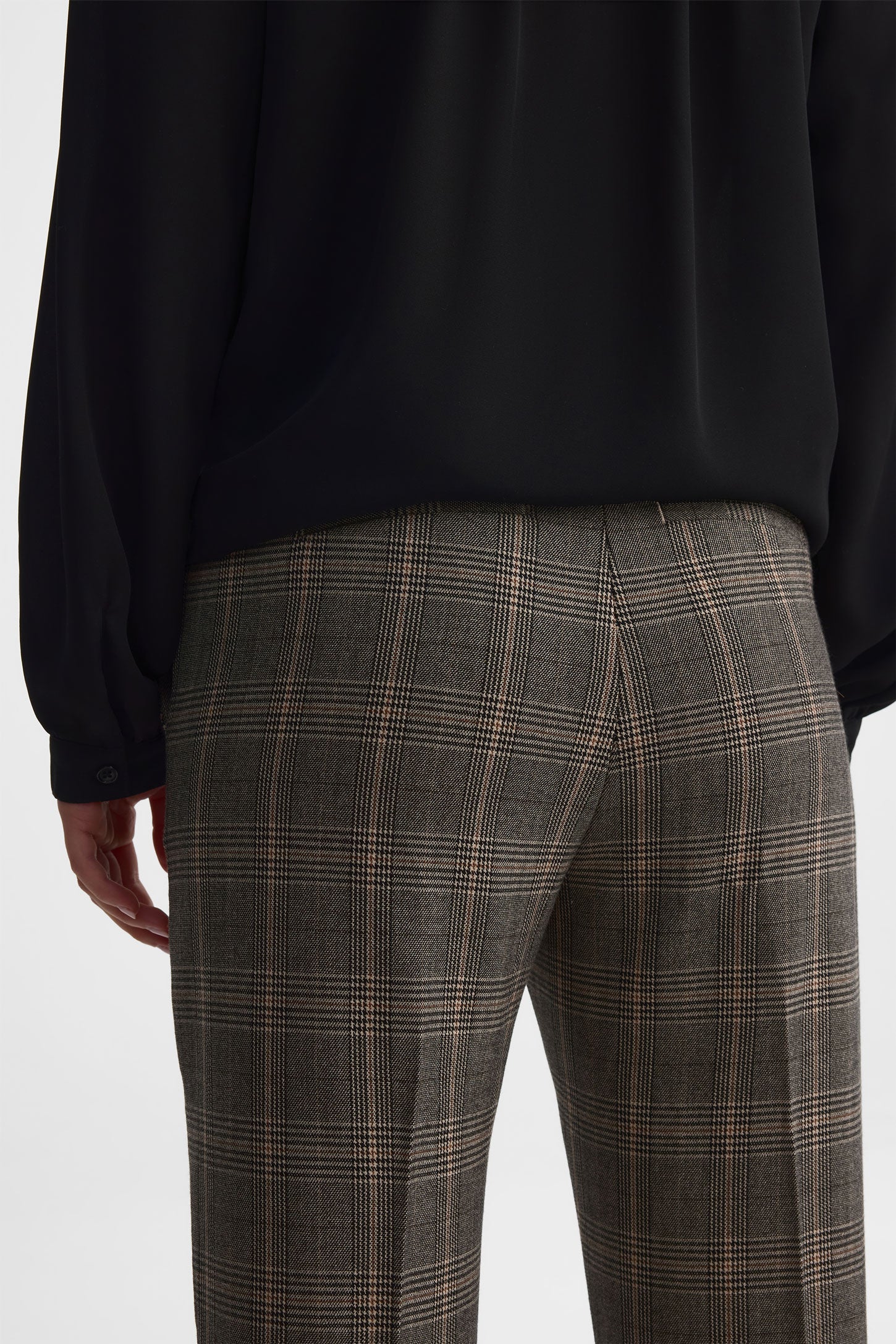 Pantalon jambe fuselée - Femme && BEIGE/MULTI