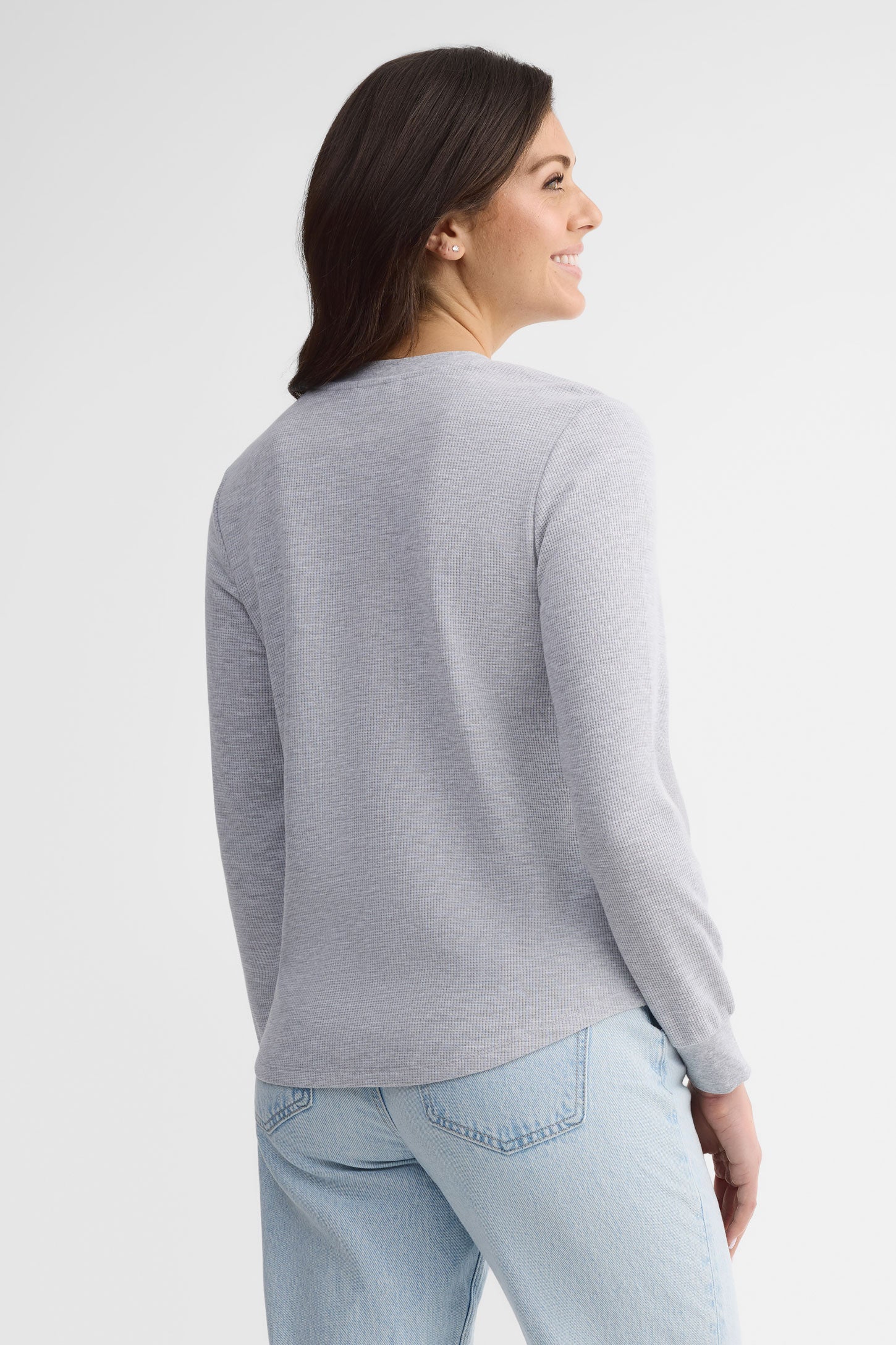 Chandail léger à manches longues - Femme && GRIS MIXTE