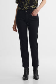 Jeans, jambe ajustée – Femme && NOIR