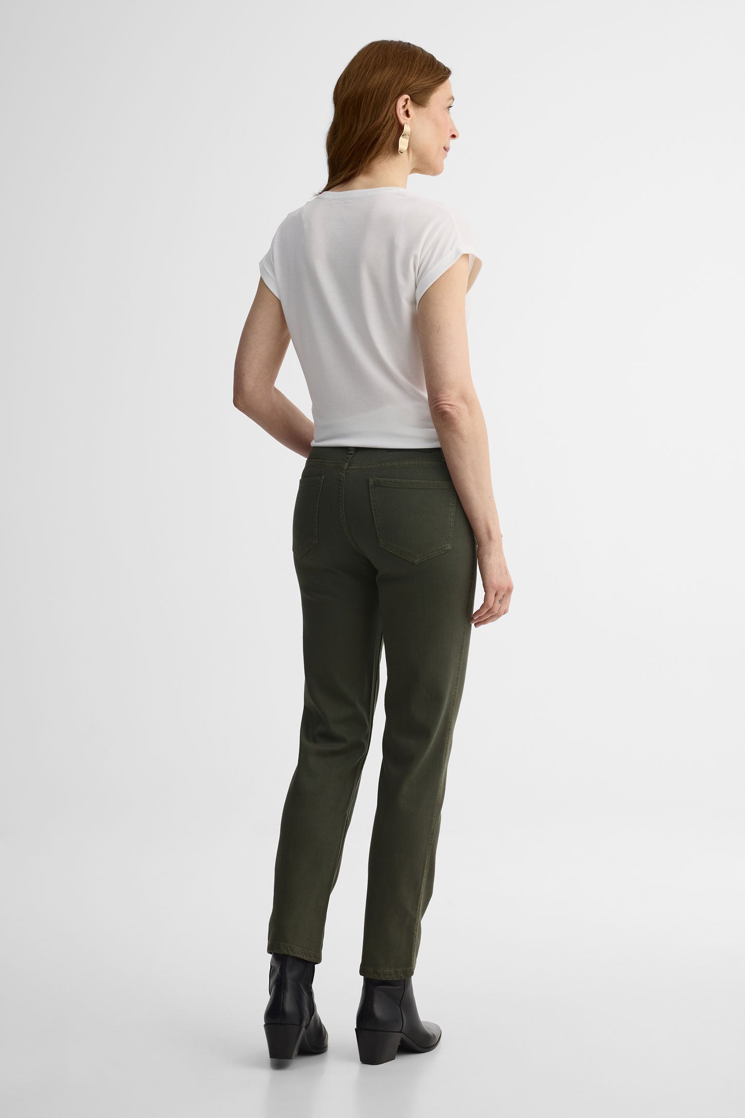 Jeans, jambe ajustée – Femme && KAKI