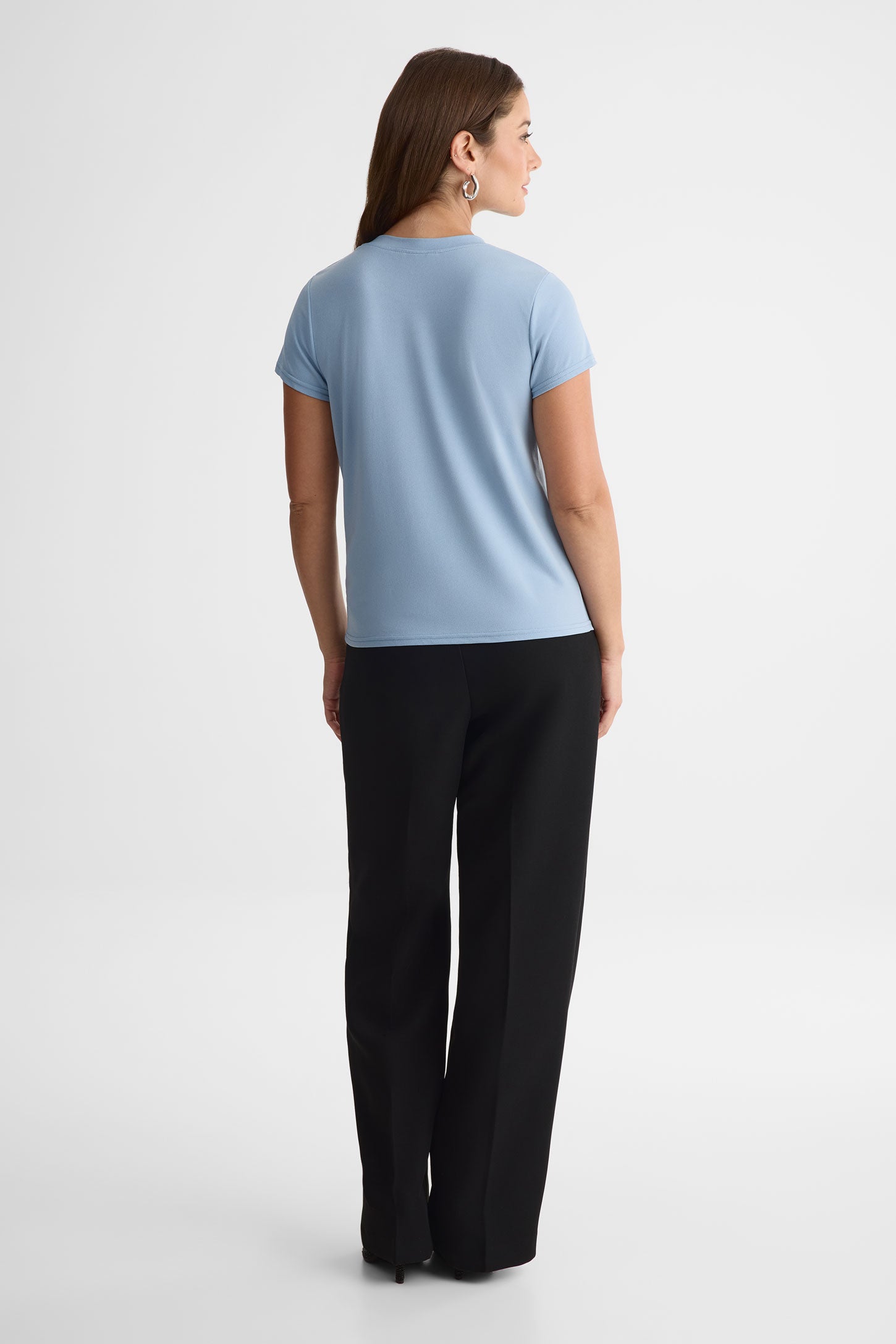 Chandail col rond – Femme && BLEU