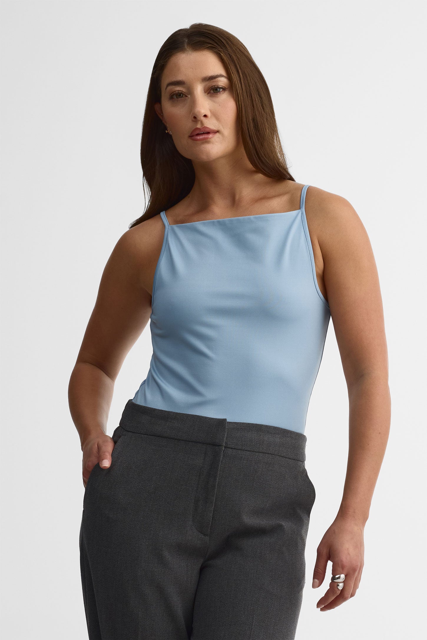 Camisole ajustée - Femme && BLEU