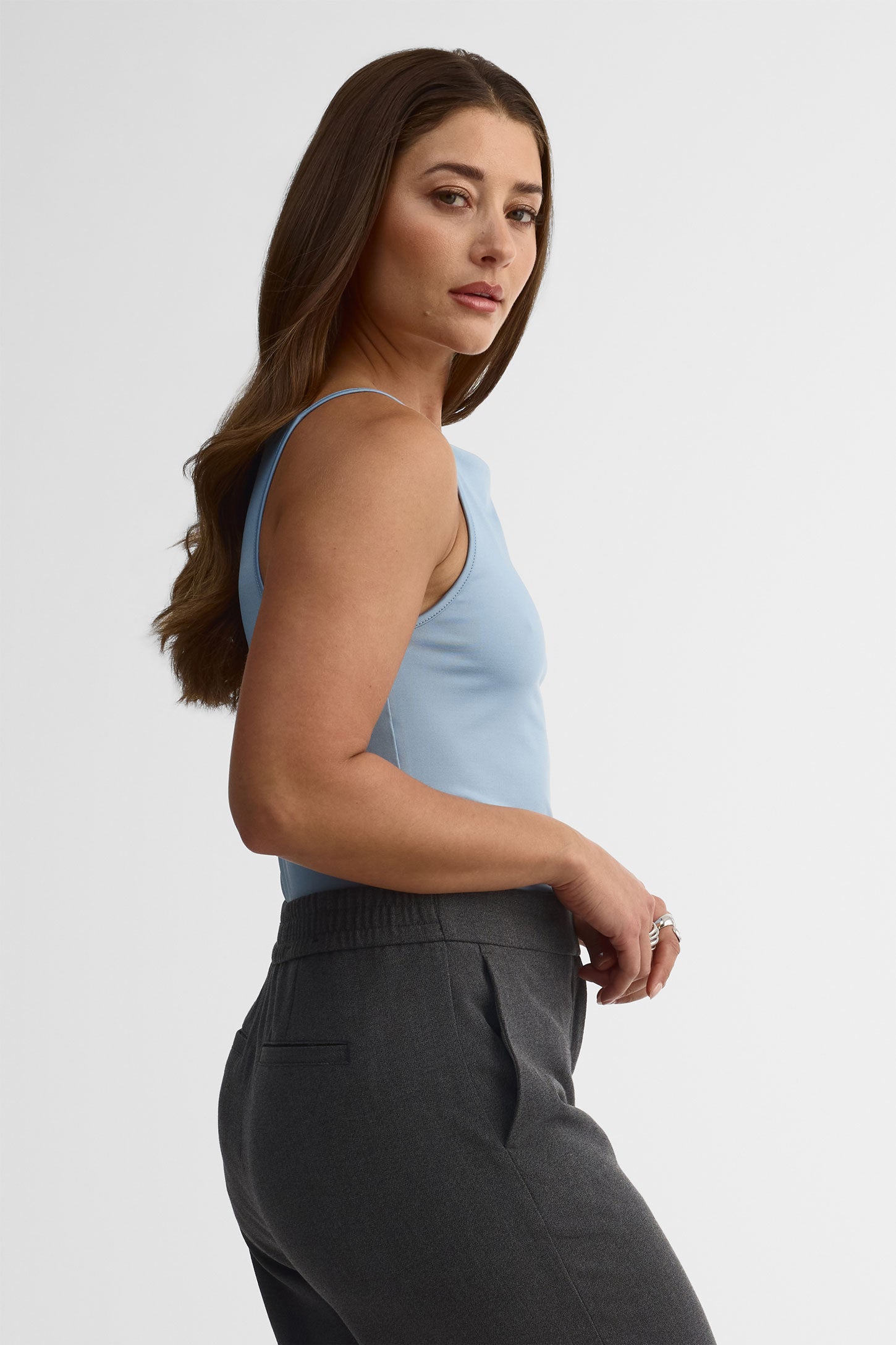Camisole ajustée - Femme && BLEU