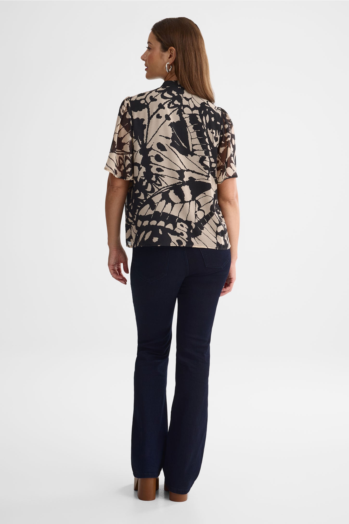 Blouse ample - Femme && BEIGE/MULTI