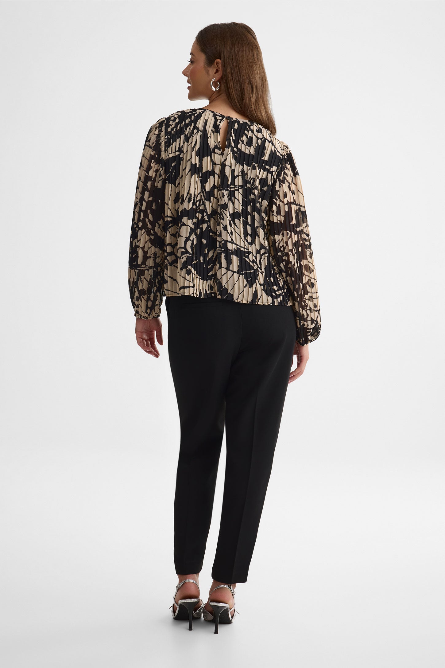 Blouse ample imprimée - Femme && BEIGE/MULTI