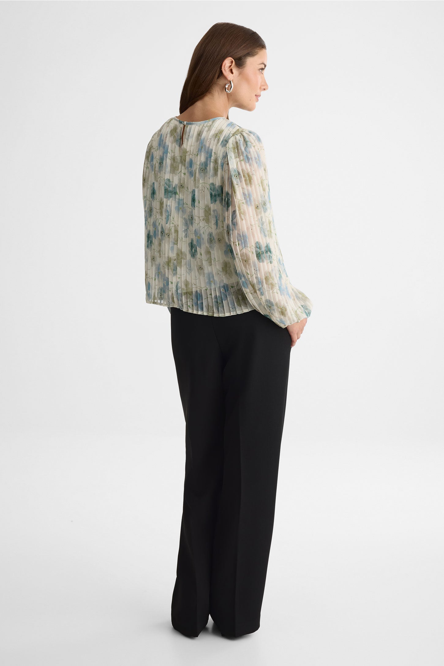 Blouse ample imprimée - Femme && BLANC CASSÉ/MULTI