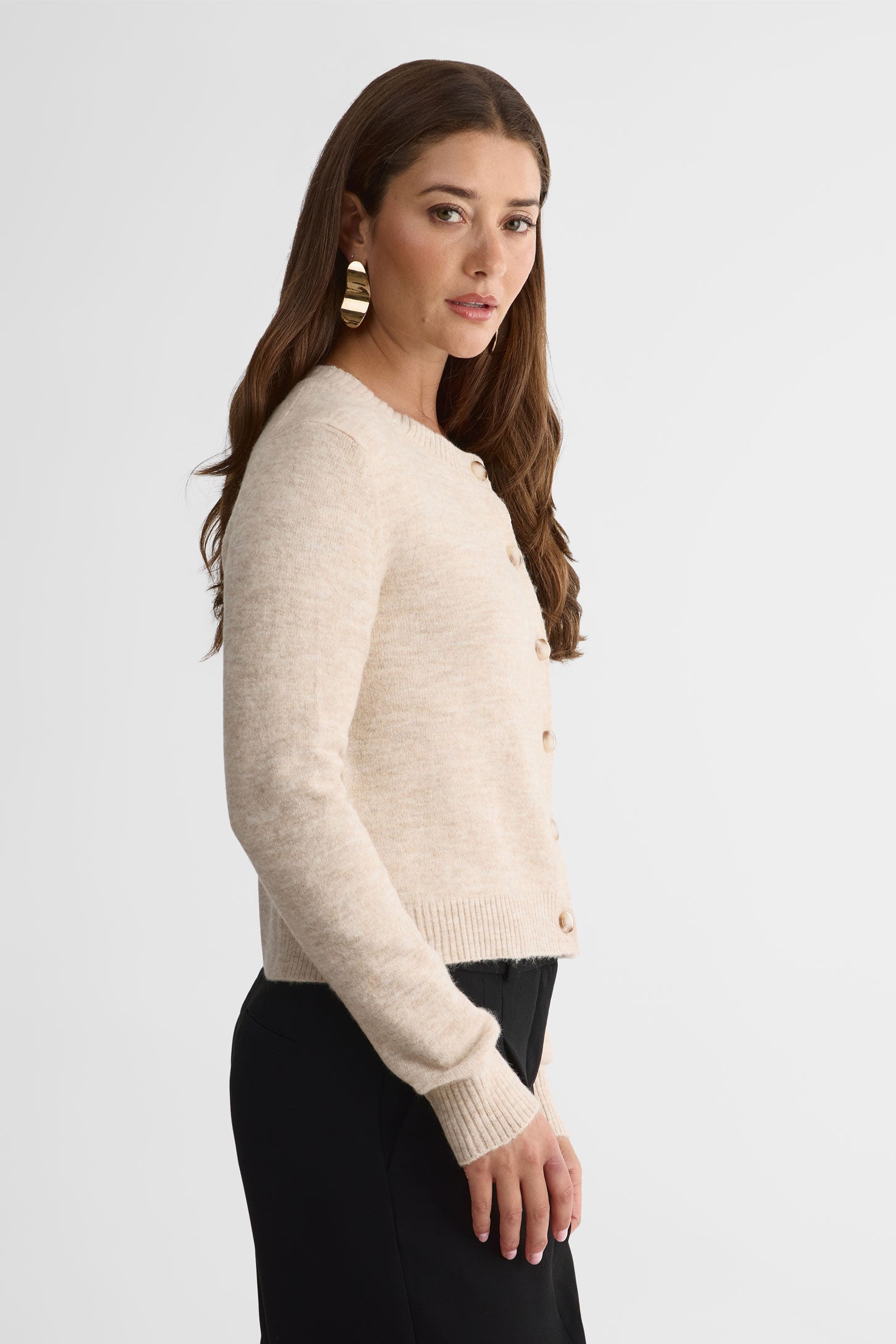 Veste tricot – Femme && OATMEAL