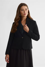 Veston à col notch – Femme && NOIR