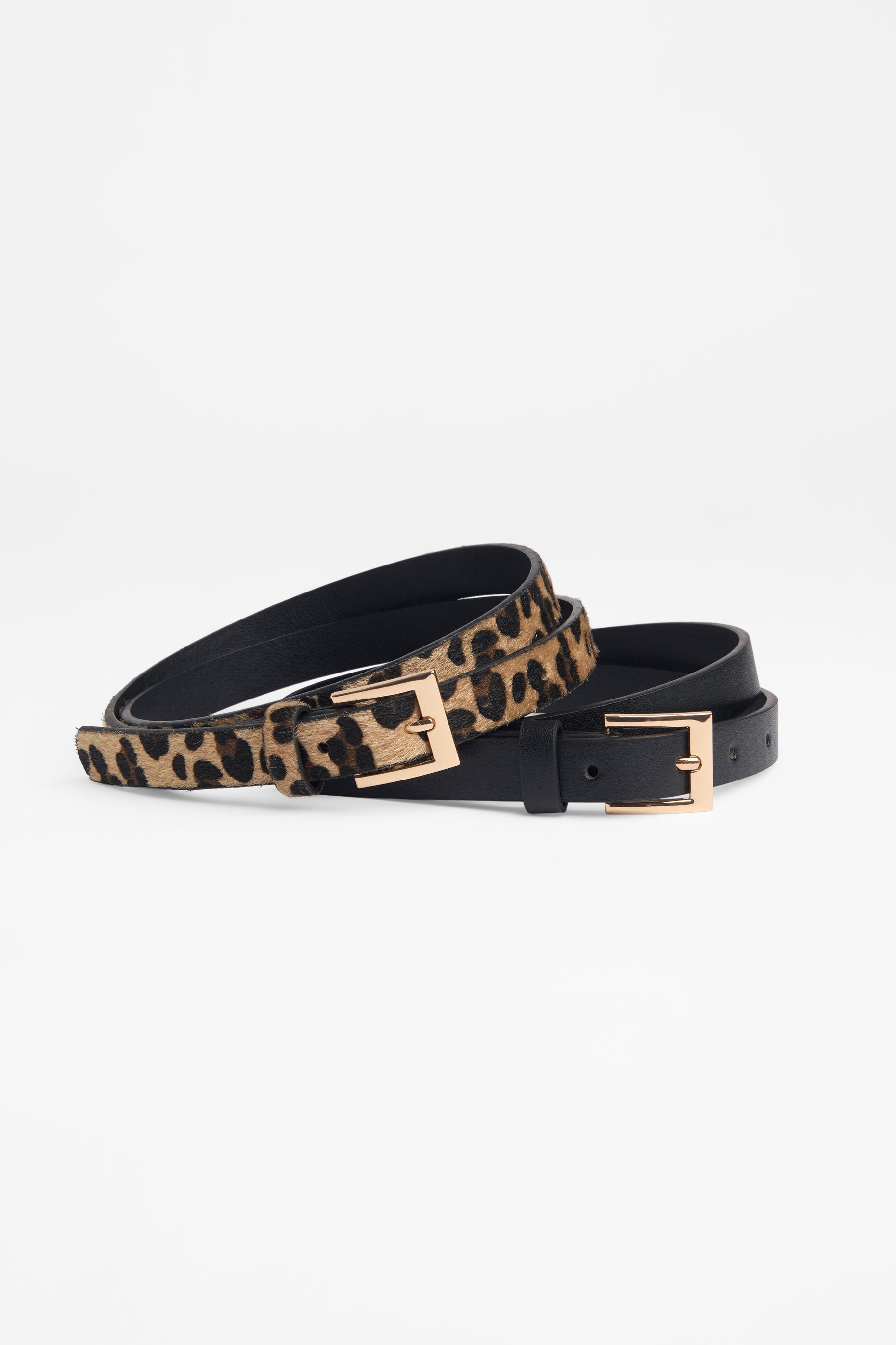 Lot de 2 ceintures - Femme && NOIR/MULTI