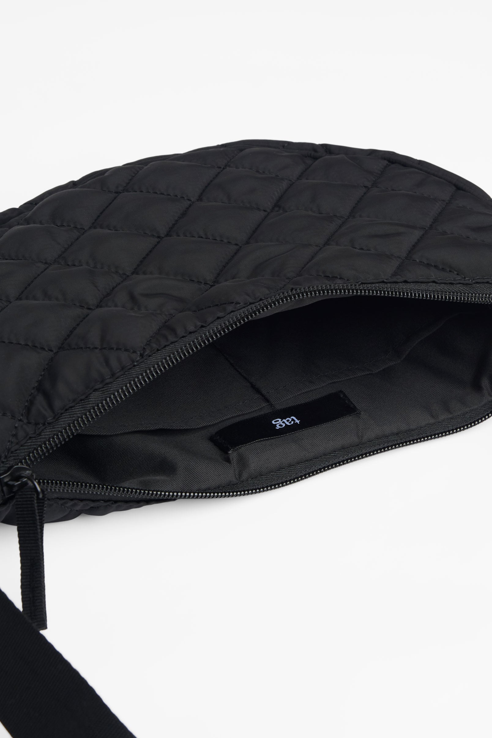 Sac bandoulière en nylon matelassé - Femme && NOIR
