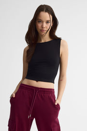Camisole col halter - Femme && NOIR