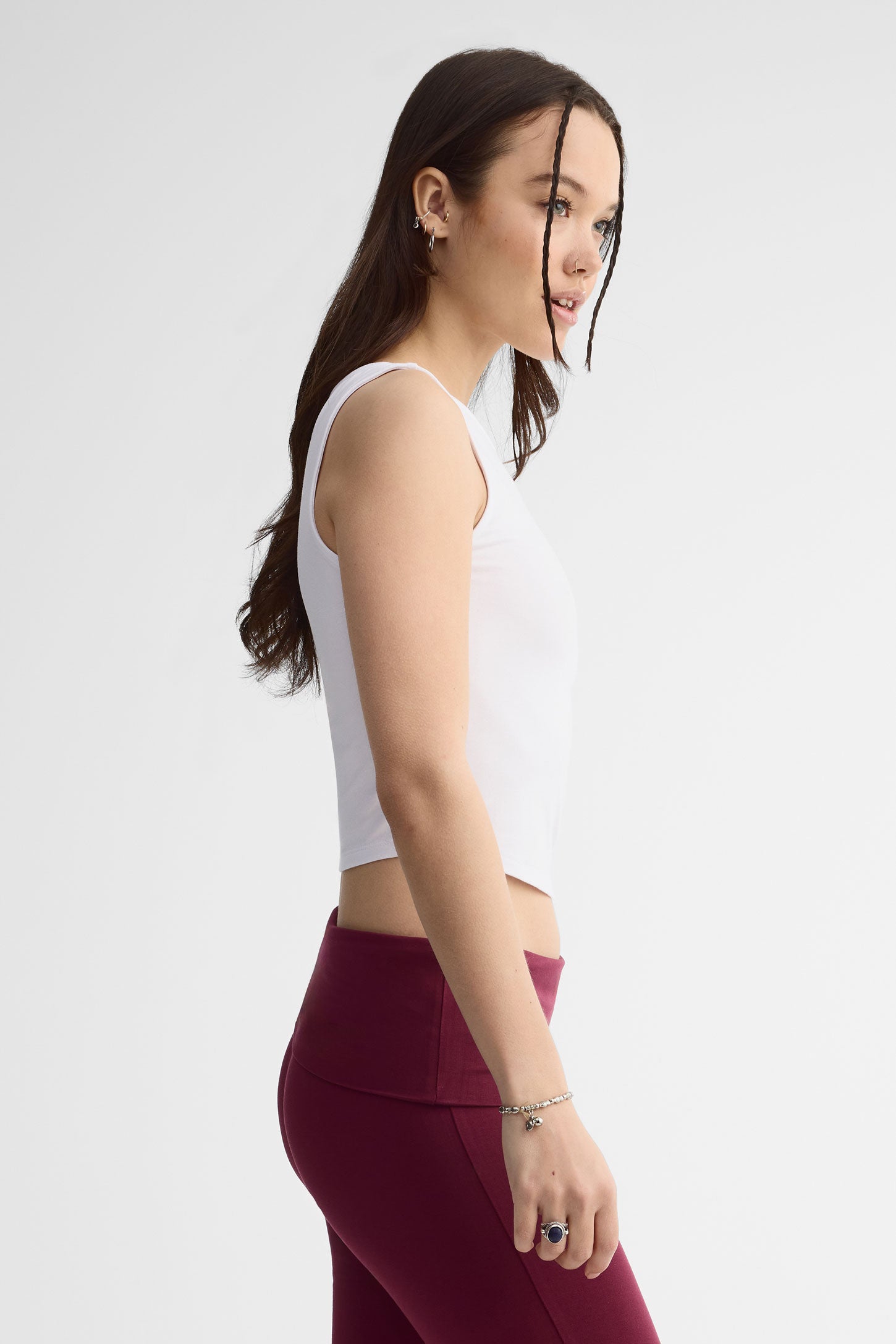 Camisole col halter - Femme && BLANC
