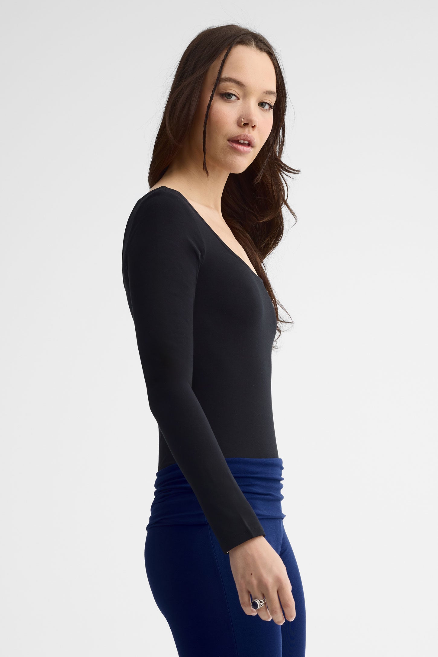 Justaucorps manches longues - Femme && NOIR