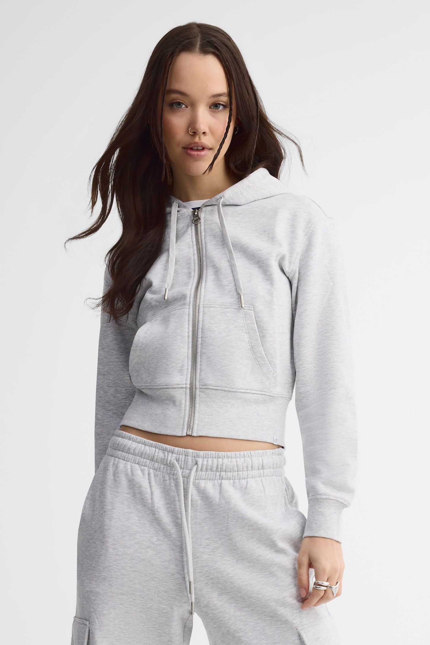 Veste ouatée à manches longues – Jeune femme && GRIS MIXTE