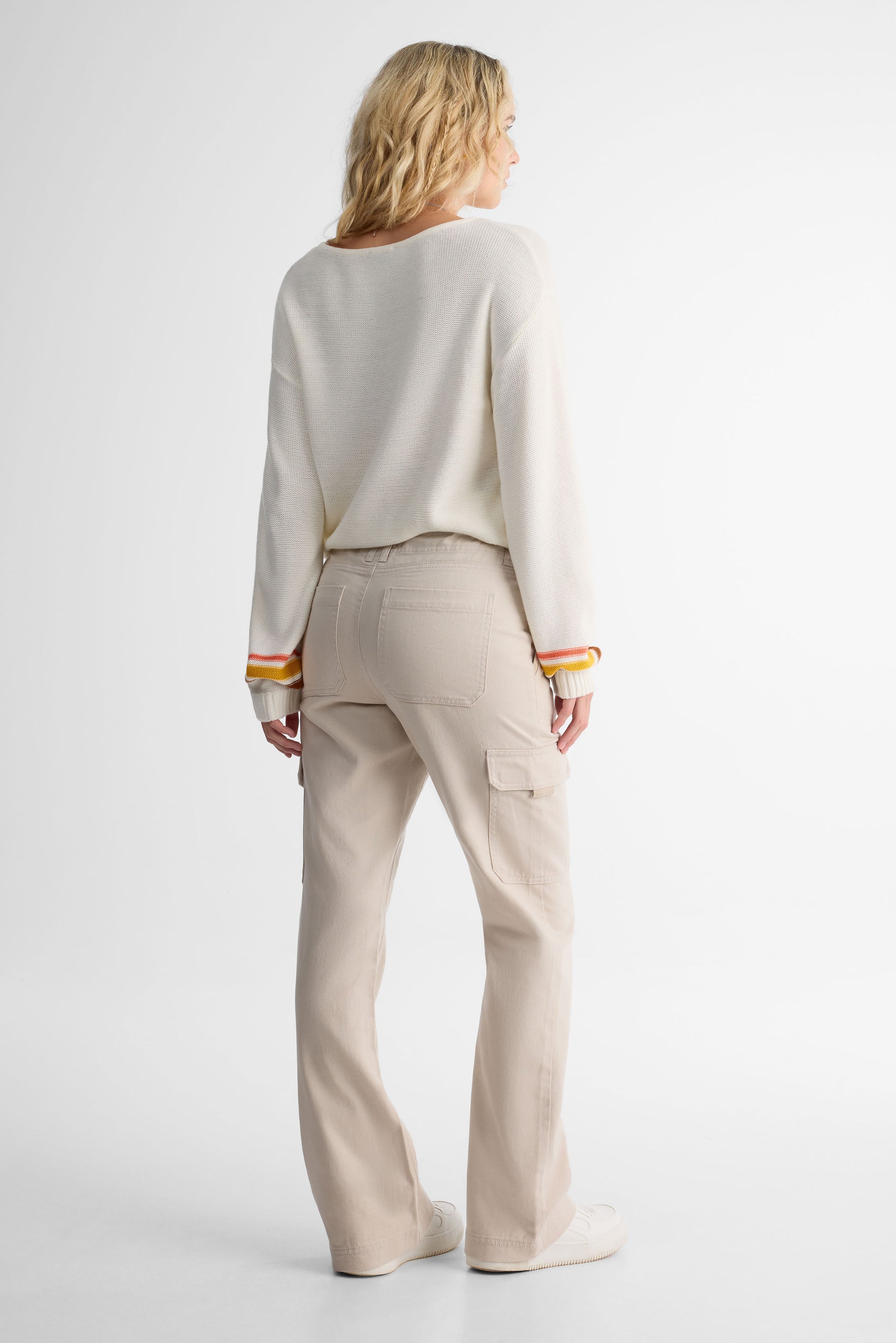 Pantalon cargo en twill - Femme && OATMEAL