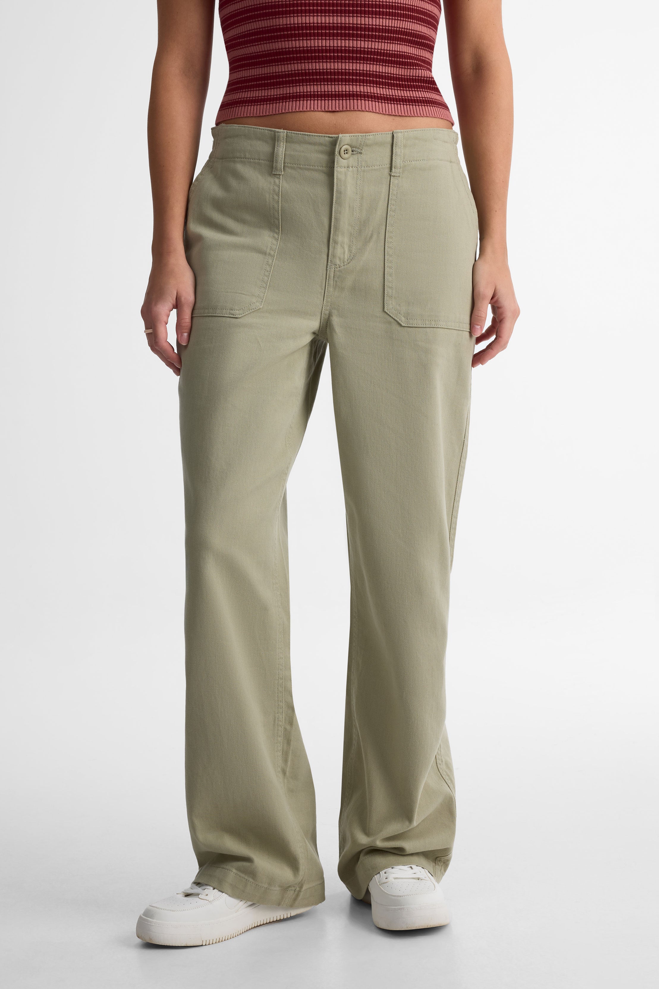 Short Femme DDP Beige Taille Haute - Look Sportif - Neuf Avec Étiquettes