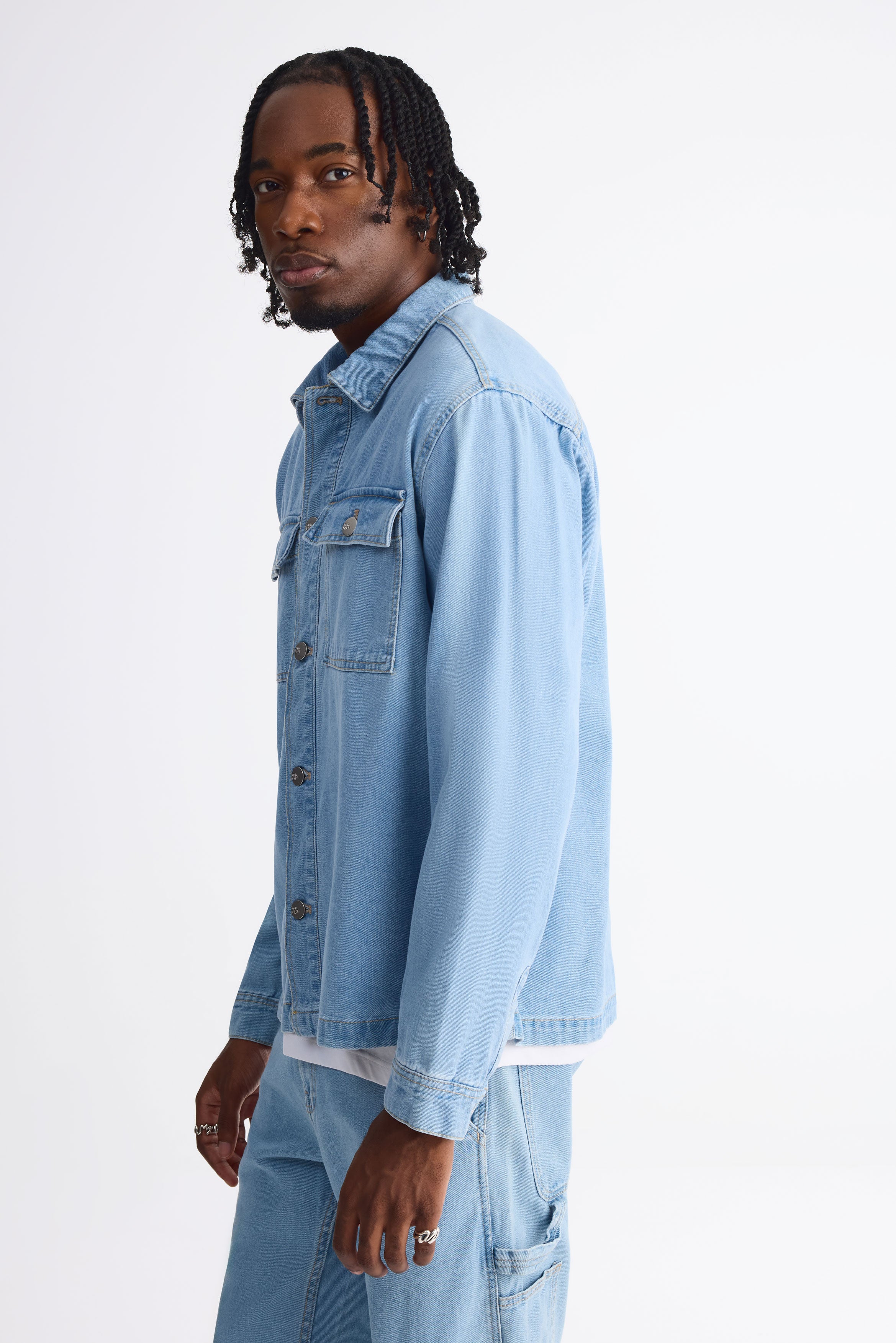 Veste en jeans - Homme && DENIM PALE