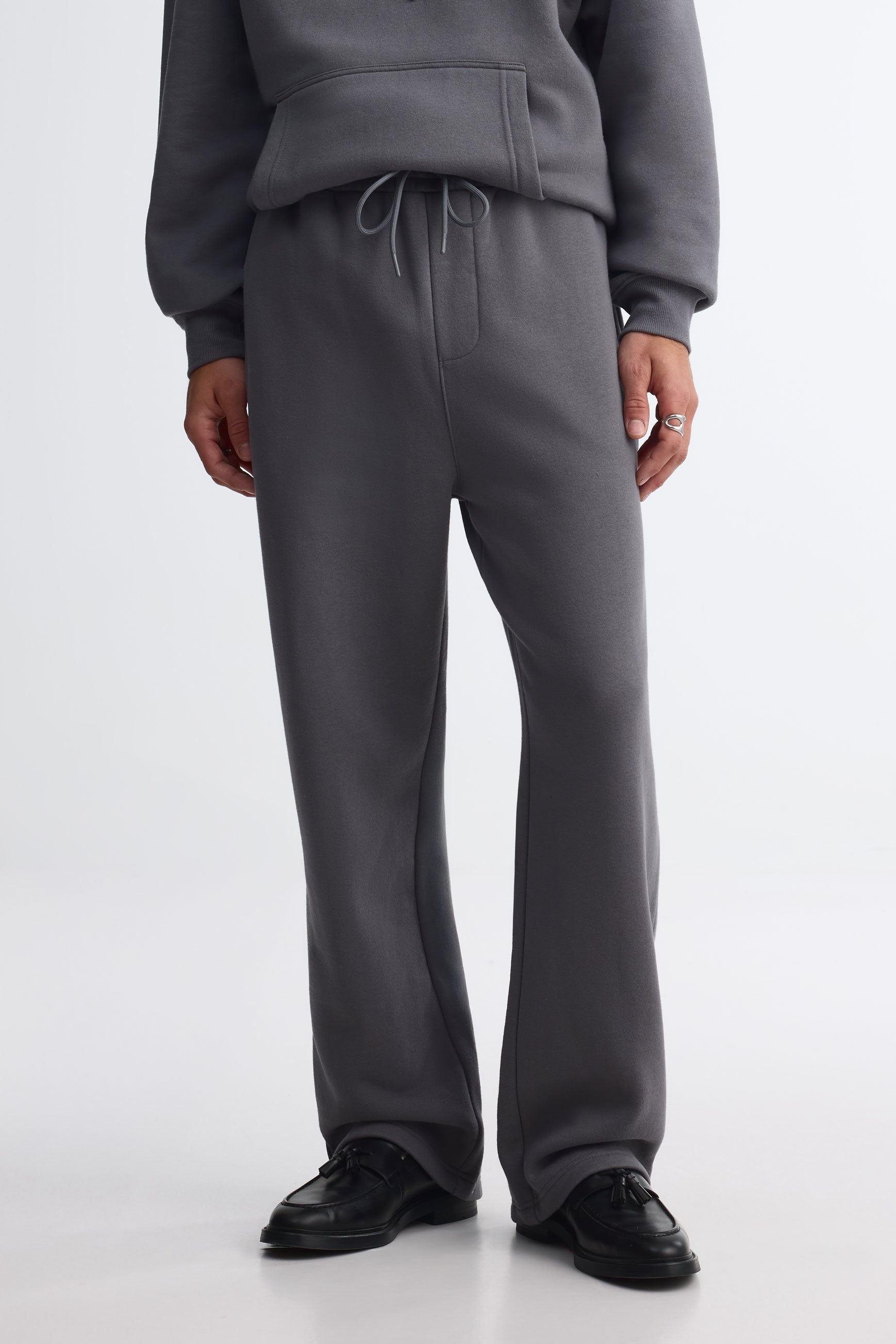 Pantalon ouaté coupe ample - Homme && CHARBON