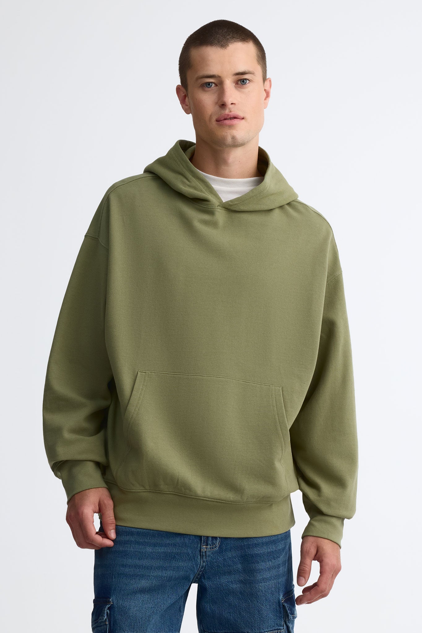 Chandail à capuchon - Homme && KAKI