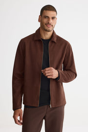 Veste en suède vegan - Homme && BRUN