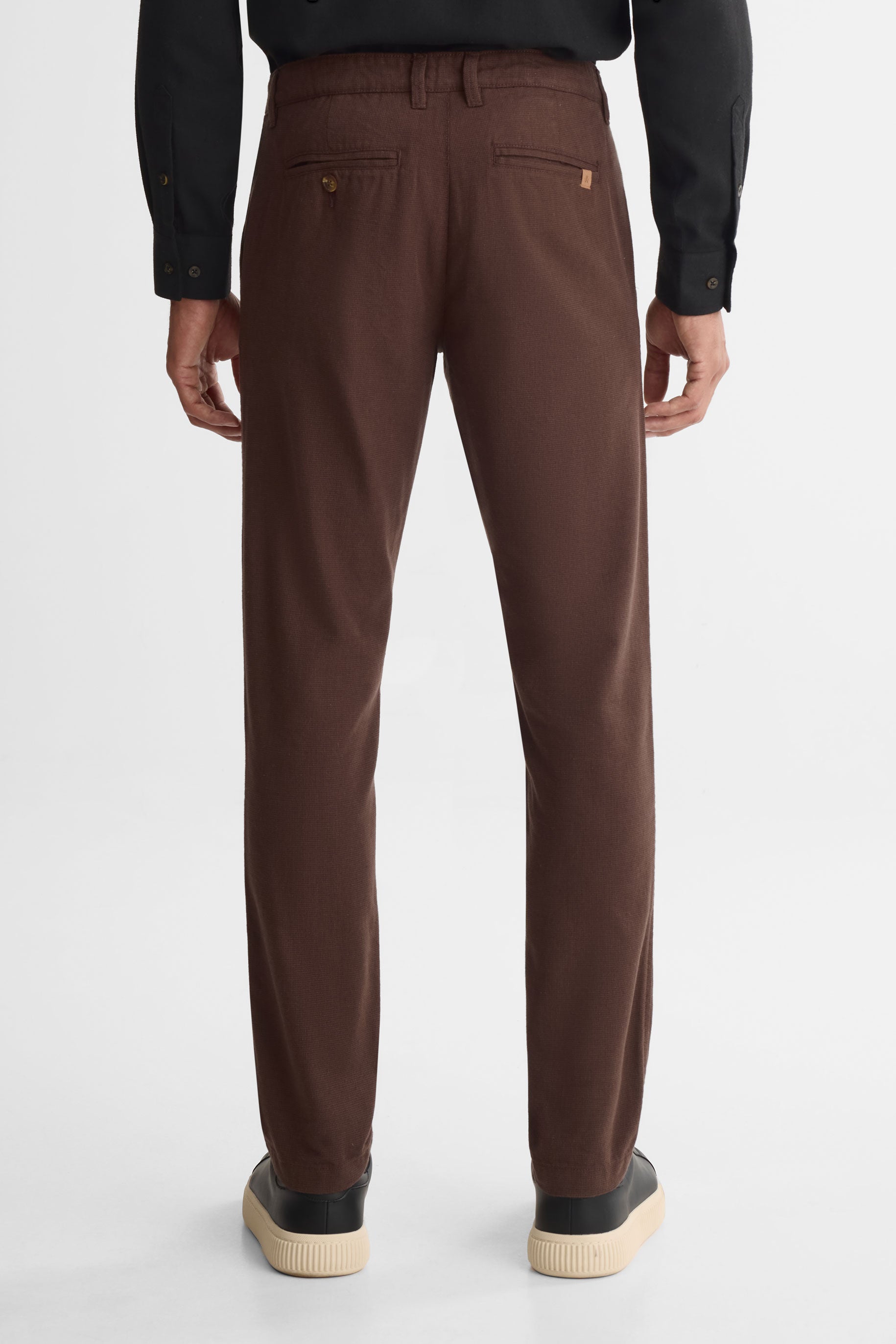 Pantalon en velours côtelé - Homme && BRUN FONCE