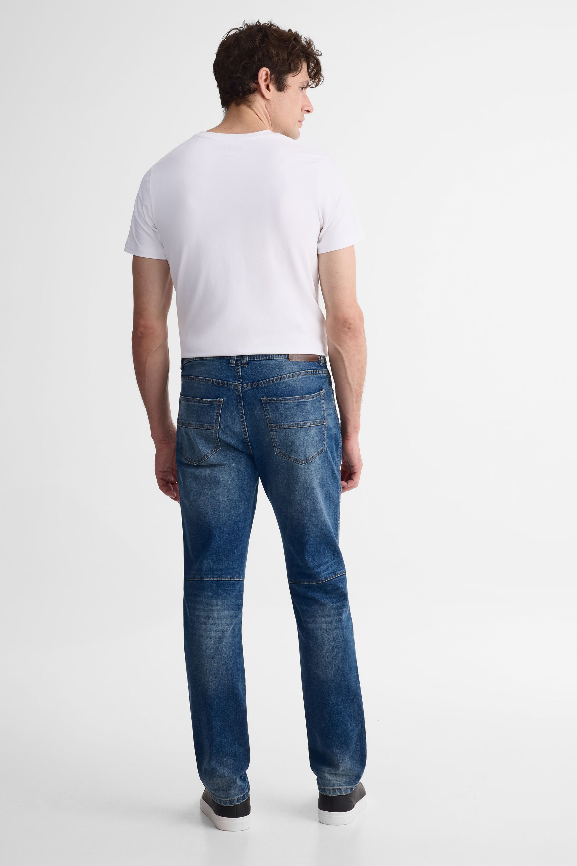 Jeans ajusté 5 poches - Homme && DENIM MOYEN