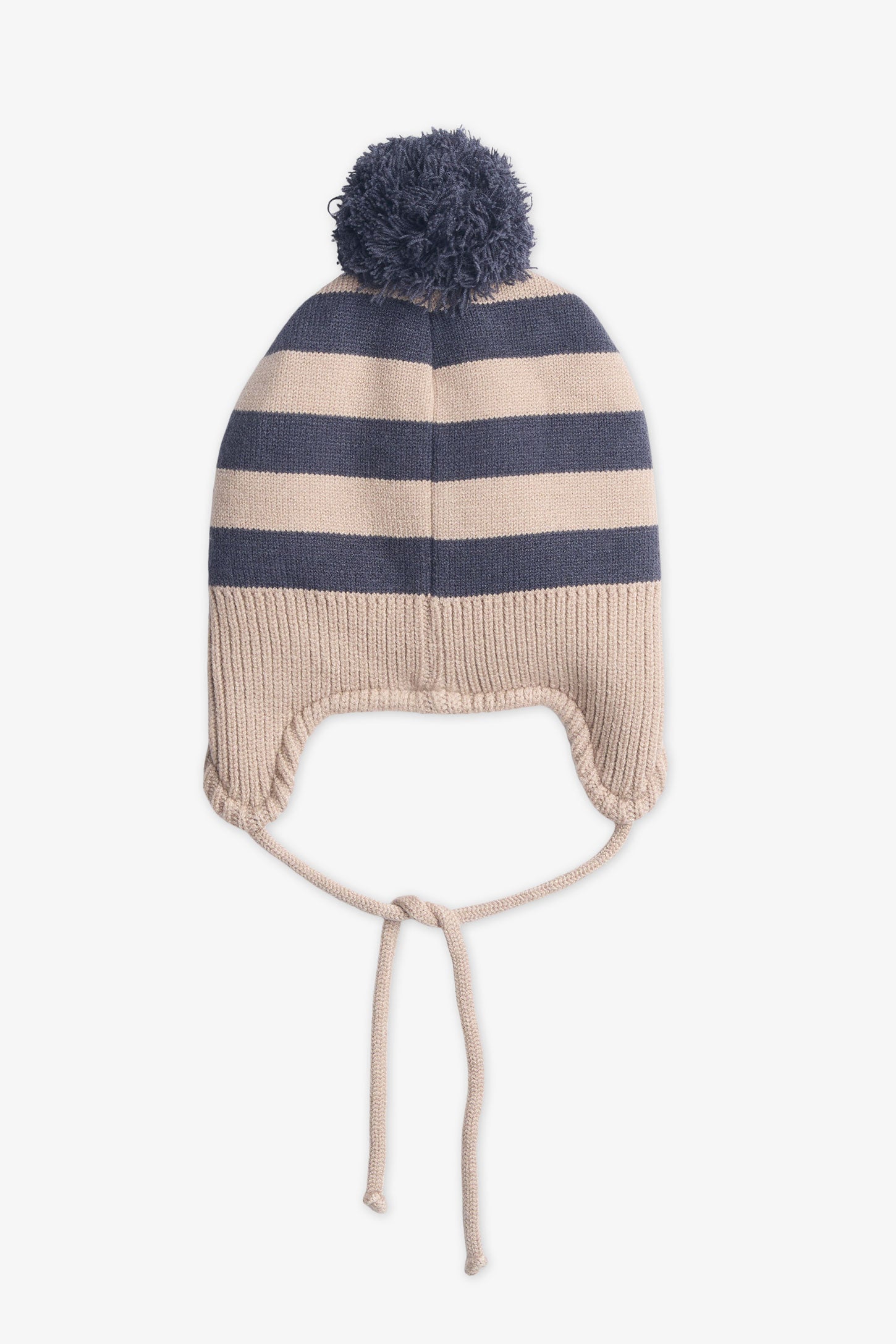 Tuque en tricot doublée sherpa - Bébé garçon && CHARBON