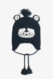 Tuque en tricot avec patch animal - Enfant garçon && NOIR