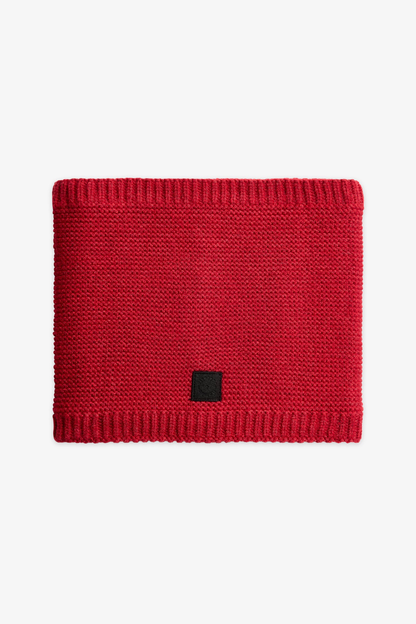 Cache-cou en tricot doublé polar - Enfant garçon && ROUGE