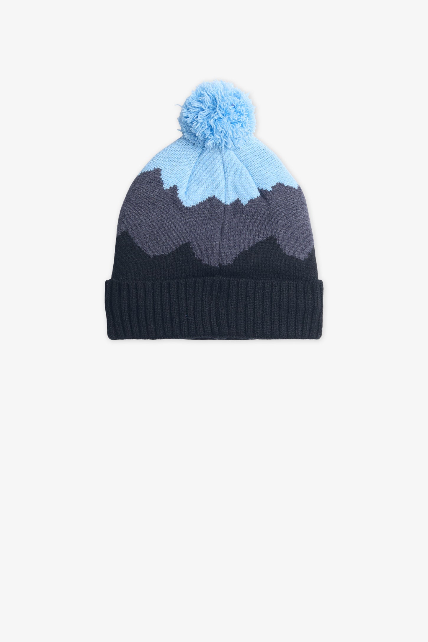 Tuque en tricot doublé avec pompon - Enfant garçon && BLEU