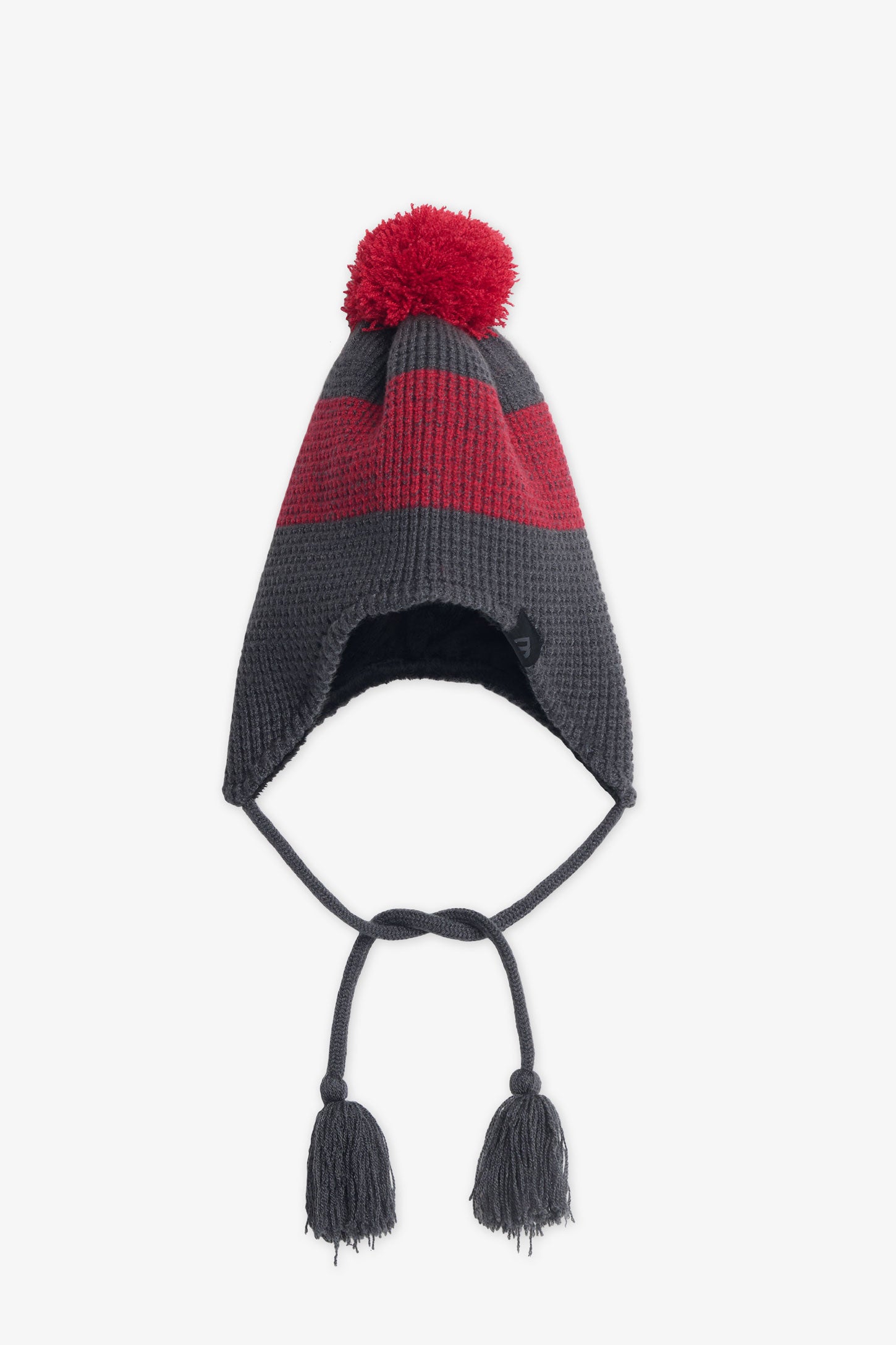 Tuque en tricot doublé teddy fur - Enfant garçon && GRIS