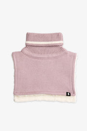 Plastron en tricot doublé sherpa - Bébé fille && MAUVE