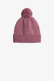 Tuque cloche à revers en tricot - Enfant fille && ROUGE VIN