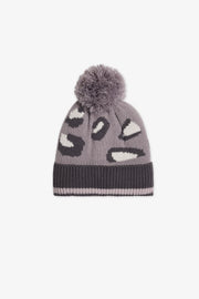 Tuque cloche en tricot imprimé animal - Enfant fille && GRIS MULTI