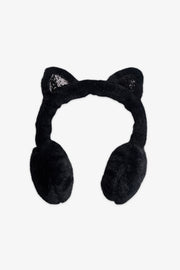 Cache-oreilles en fausse fourrure - Enfant fille && NOIR