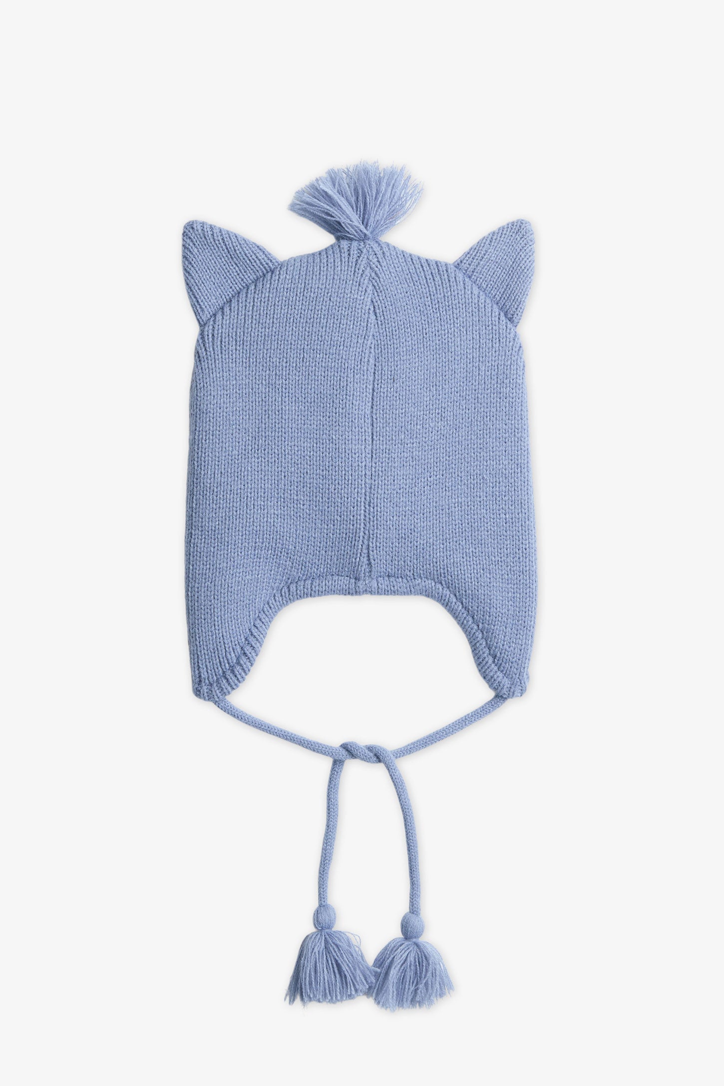 Tuque en tricot doublée micropolar - Enfant fille && BLEU