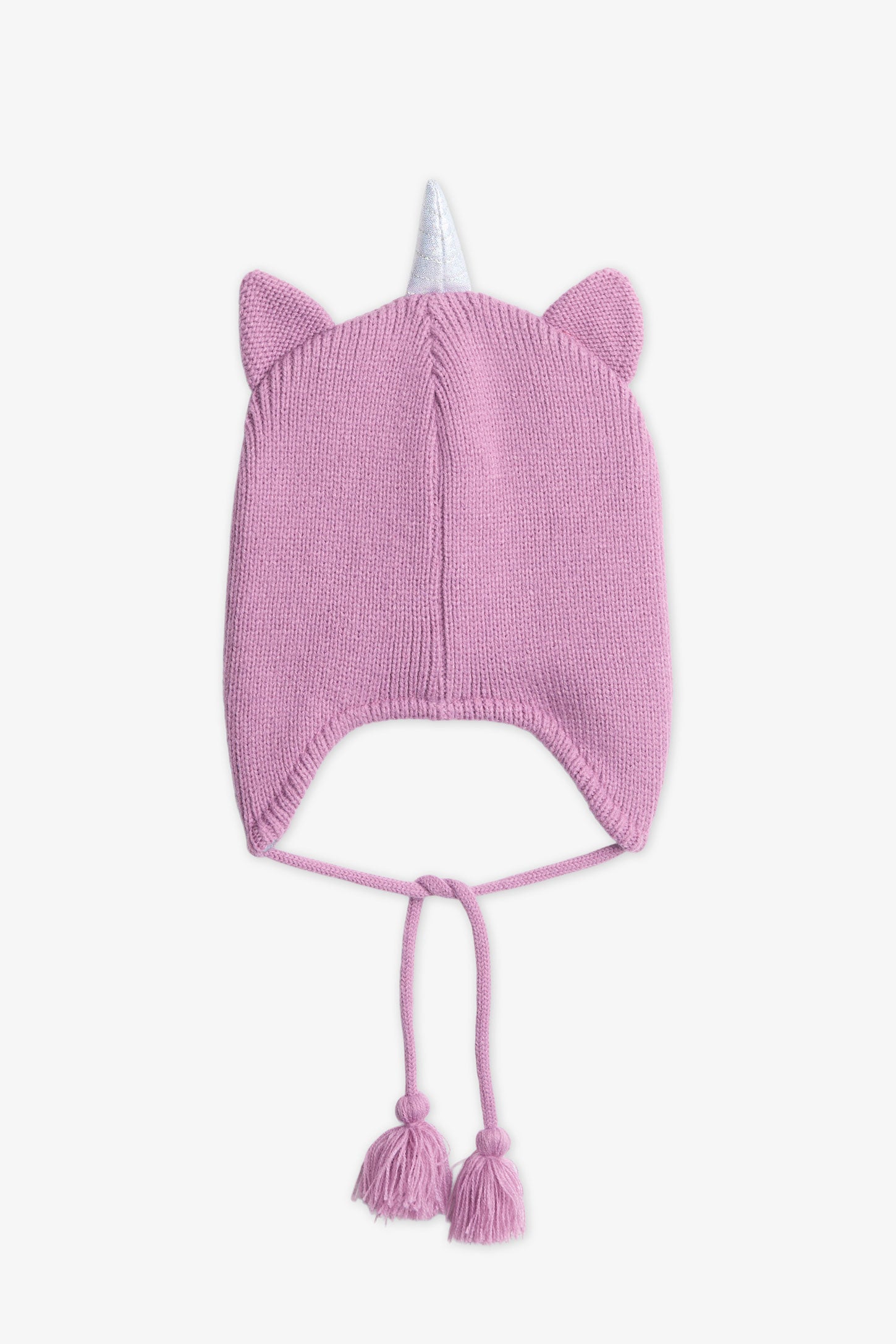 Tuque en tricot doublée micropolar - Enfant fille && MAUVE