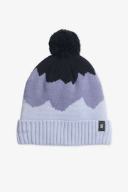 Tuque en tricot avec pompom - Enfant fille && NOIR